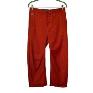 G-Star Raw Correct Line Mens Burnt Orange Straight Leg Trousers  Pants